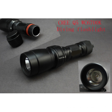 80 Meters Deep Q27b/Q5wc Diving Flashlight